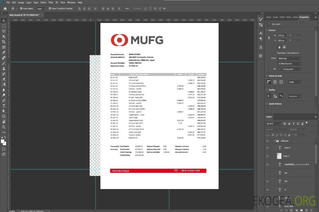 Banque Mufg du Japon Excel template Banque Mufg du Japon Excel template